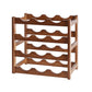 Modern Tabletop Wine Rack Solid Wood Wine Bottle Rack for Living Room