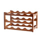 Modern Tabletop Wine Rack Solid Wood Wine Bottle Rack for Living Room