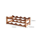 Modern Tabletop Wine Rack Solid Wood Wine Bottle Rack for Living Room