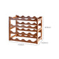 Modern Tabletop Wine Rack Solid Wood Wine Bottle Rack for Living Room