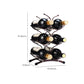 Glam Style Tabletop Wine Rack Metal Wine Bottle Rack for Kitchen