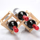 Countertop Wine Rack Solid Wood Stackable Wine Bottle Rack for Living Room