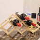 Countertop Wine Rack Solid Wood Stackable Wine Bottle Rack for Living Room