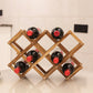 Countertop Wine Rack Solid Wood Stackable Wine Bottle Rack for Living Room