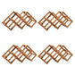 Countertop Wine Rack Solid Wood Stackable Wine Bottle Rack for Living Room
