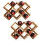 Countertop Wine Rack Solid Wood Stackable Wine Bottle Rack for Living Room
