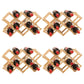 Countertop Wine Rack Solid Wood Stackable Wine Bottle Rack for Living Room