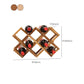 Countertop Wine Rack Solid Wood Stackable Wine Bottle Rack for Living Room