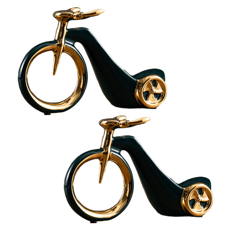 Modern Simple Tabletop Wine Rack Ceramic Wine Bottle Rack for Kitchen Green 2 Piece Set Clearhalo 'furn' 'furn_wine_racks' 'Furniture' 'Kitchen & Dining Furniture' 'Wine Racks' 'wine_racks' 7017659