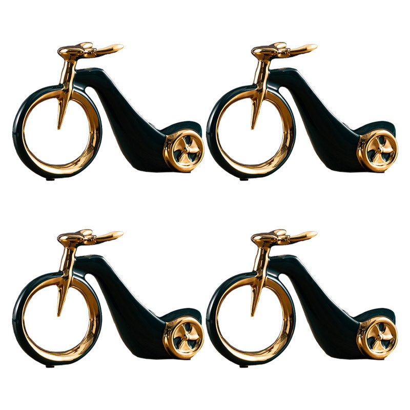 Modern Simple Tabletop Wine Rack Ceramic Wine Bottle Rack for Kitchen Green 4 Piece Set Clearhalo 'furn' 'furn_wine_racks' 'Furniture' 'Kitchen & Dining Furniture' 'Wine Racks' 'wine_racks' 7017661