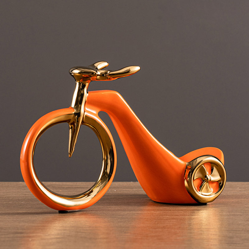 Modern Simple Tabletop Wine Rack Ceramic Wine Bottle Rack for Kitchen Orange 1 Piece Clearhalo 'furn' 'furn_wine_racks' 'Furniture' 'Kitchen & Dining Furniture' 'Wine Racks' 'wine_racks' 7017663