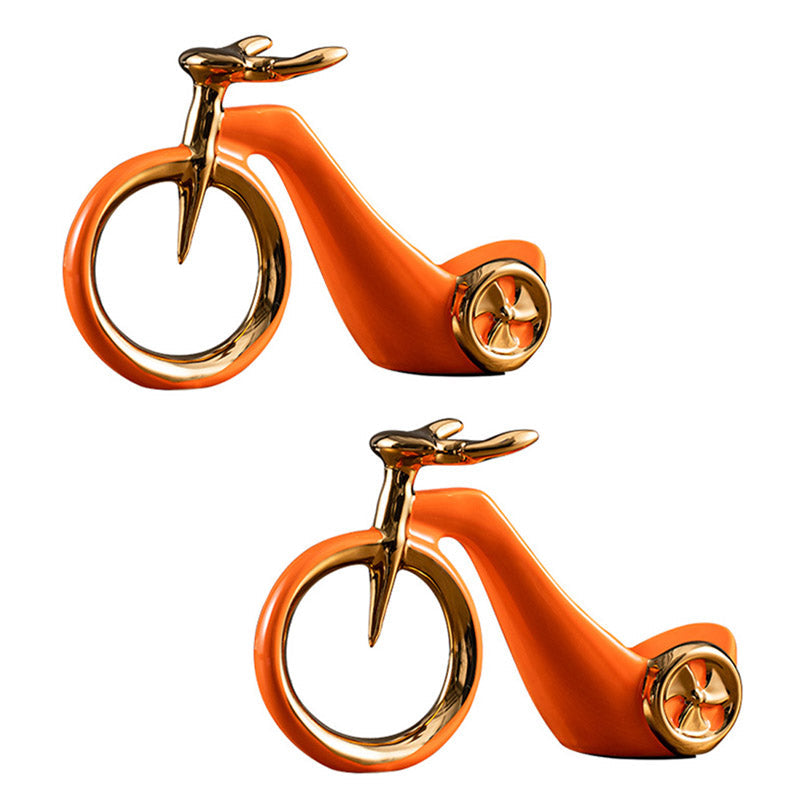 Modern Simple Tabletop Wine Rack Ceramic Wine Bottle Rack for Kitchen Orange 2 Piece Set Clearhalo 'furn' 'furn_wine_racks' 'Furniture' 'Kitchen & Dining Furniture' 'Wine Racks' 'wine_racks' 7017666