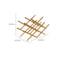 Modern Simple Tabletop Wine Rack Golden Geometry Wine Bottle Rack for Kitchen