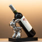 Modern Simple Tabletop Wine Rack Wooden Base Wine Bottle Rack for Kitchen