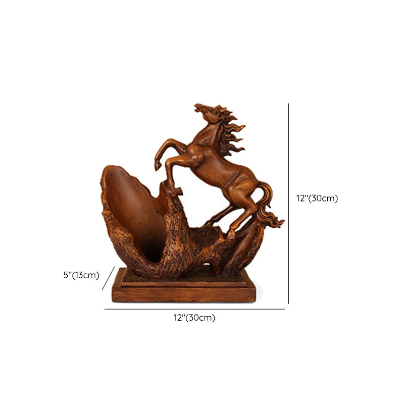 Modern Simple Tabletop Wine Rack Horse Shape Resin Wine Bottle Rack for Kitchen