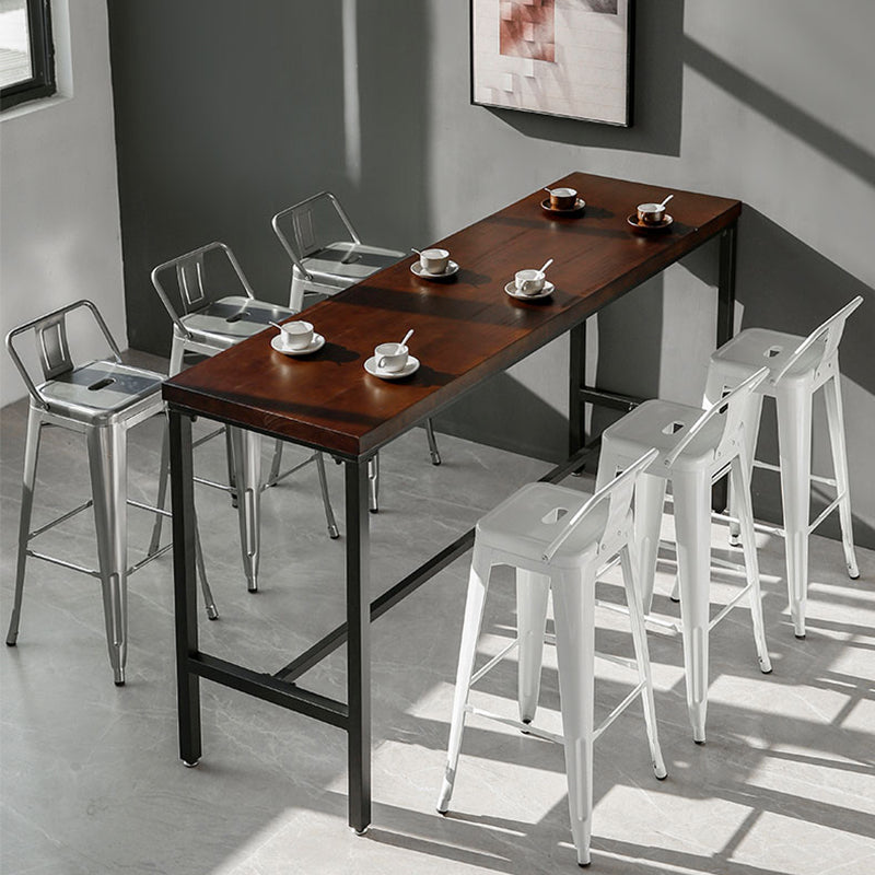 Sgabelli da pranzo quadrati moderni in metallo sgabelli senza braccia con poggiapiedi