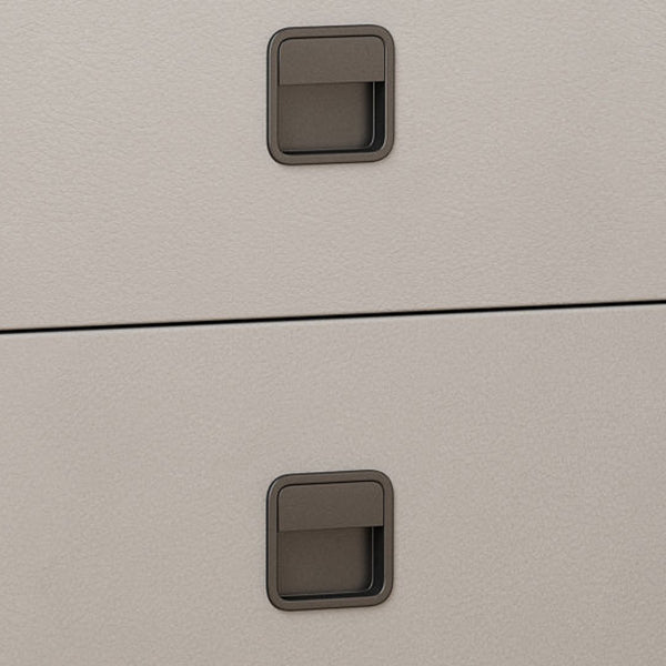 Contemporary Accent Table Nightstand Stone Night Table with 2 Drawers Clearhalo 'Bedroom Furniture' 'furn' 'furn_night_stand' 'Furniture' 'night_stand' 'Nightstands' 7018151