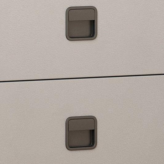 Contemporary Accent Table Nightstand Stone Night Table with 2 Drawers Clearhalo 'Bedroom Furniture' 'furn' 'furn_night_stand' 'Furniture' 'night_stand' 'Nightstands' 7018151