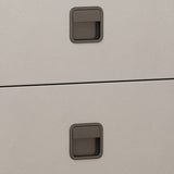 Contemporary Accent Table Nightstand Stone Night Table with 2 Drawers Clearhalo 'Bedroom Furniture' 'furn' 'furn_night_stand' 'Furniture' 'night_stand' 'Nightstands' 7018151