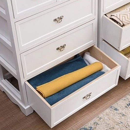 Coastal Storage Chest Solid Wood Dresser with 6/5 Drawers , 11.7 Inch W Clearhalo 'Bedroom Furniture' 'Dressers & Chests' 'dressers_chests' 'furn' 'furn_dressers_chests' 'Furniture' 7018315