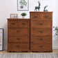 Coastal Storage Chest Solid Wood Dresser with 6/5 Drawers , 11.7 Inch W Clearhalo 'Bedroom Furniture' 'Dressers & Chests' 'dressers_chests' 'furn' 'furn_dressers_chests' 'Furniture' 7018317