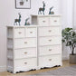 Coastal Storage Chest Solid Wood Dresser with 6/5 Drawers , 11.7 Inch W Clearhalo 'Bedroom Furniture' 'Dressers & Chests' 'dressers_chests' 'furn' 'furn_dressers_chests' 'Furniture' 7018318