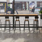 Solid Wood Bar Table Set 1/7 Pcs Industrial Metal Frame Bar Table and Stools Clearhalo 'Bar Furniture' 'furn' 'furn_home_bar_bar_sets' 'Furniture' 'Home Bars & Bar Sets' 'home_bar_bar_sets' 'Kitchen & Dining Furniture' 7018414