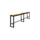 Solid Wood Bar Table Set 1/7 Pcs Industrial Metal Frame Bar Table and Stools Clearhalo 'Bar Furniture' 'furn' 'furn_home_bar_bar_sets' 'Furniture' 'Home Bars & Bar Sets' 'home_bar_bar_sets' 'Kitchen & Dining Furniture' 7018416