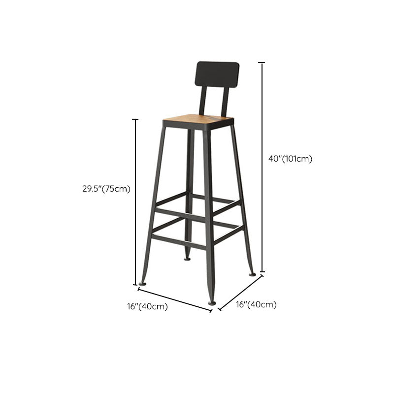 Solid Wood Bar Table Set 1/7 Pcs Industrial Metal Frame Bar Table and Stools Clearhalo 'Bar Furniture' 'furn' 'furn_home_bar_bar_sets' 'Furniture' 'Home Bars & Bar Sets' 'home_bar_bar_sets' 'Kitchen & Dining Furniture' 7018420