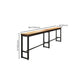 Solid Wood Bar Table Set 1/7 Pcs Industrial Metal Frame Bar Table and Stools Clearhalo 'Bar Furniture' 'furn' 'furn_home_bar_bar_sets' 'Furniture' 'Home Bars & Bar Sets' 'home_bar_bar_sets' 'Kitchen & Dining Furniture' 7018421