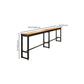Solid Wood Bar Table Set 1/7 Pcs Industrial Metal Frame Bar Table and Stools Clearhalo 'Bar Furniture' 'furn' 'furn_home_bar_bar_sets' 'Furniture' 'Home Bars & Bar Sets' 'home_bar_bar_sets' 'Kitchen & Dining Furniture' 7018423