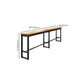 Solid Wood Bar Table Set 1/7 Pcs Industrial Metal Frame Bar Table and Stools Clearhalo 'Bar Furniture' 'furn' 'furn_home_bar_bar_sets' 'Furniture' 'Home Bars & Bar Sets' 'home_bar_bar_sets' 'Kitchen & Dining Furniture' 7018426