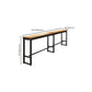 Solid Wood Bar Table Set 1/7 Pcs Industrial Metal Frame Bar Table and Stools Clearhalo 'Bar Furniture' 'furn' 'furn_home_bar_bar_sets' 'Furniture' 'Home Bars & Bar Sets' 'home_bar_bar_sets' 'Kitchen & Dining Furniture' 7018428
