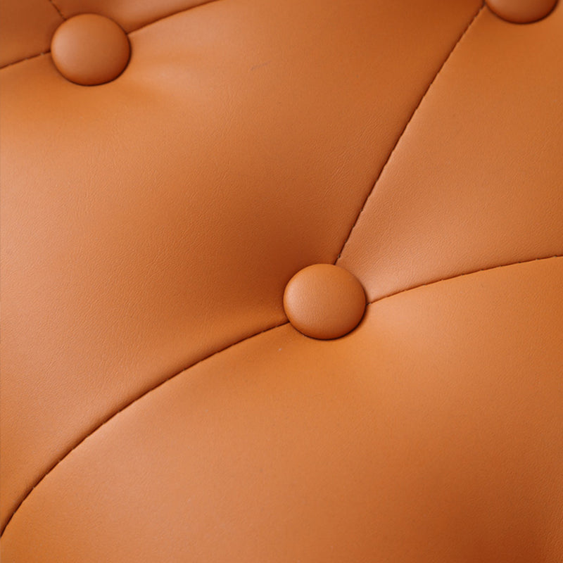 Chaise de bureau sans bras moderne sans chaise de bureau ergonomique en cuir pénible avec roues