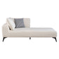 Nordic Style Chaise Solid Color Chaise Lounge Chair with Recessed Arms