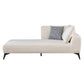 Nordic Style Chaise Solid Color Chaise Lounge Chair with Recessed Arms