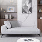 Nordic Style Chaise Solid Color Chaise Lounge Chair with Recessed Arms