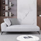 Nordic Style Chaise Solid Color Chaise Lounge Chair with Recessed Arms