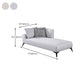 Nordic Style Chaise Solid Color Chaise Lounge Chair with Recessed Arms