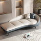 Modern Upholstered Chaise Lounge Leather Chaise with Left-Arm for Bedroom and Living Room Clearhalo 'Chairs & Seating' 'Chaise Lounge' 'chaise_lounge' 'furn' 'furn_chaise_lounge' 'Furniture' 'Living Room Furniture' 7018561