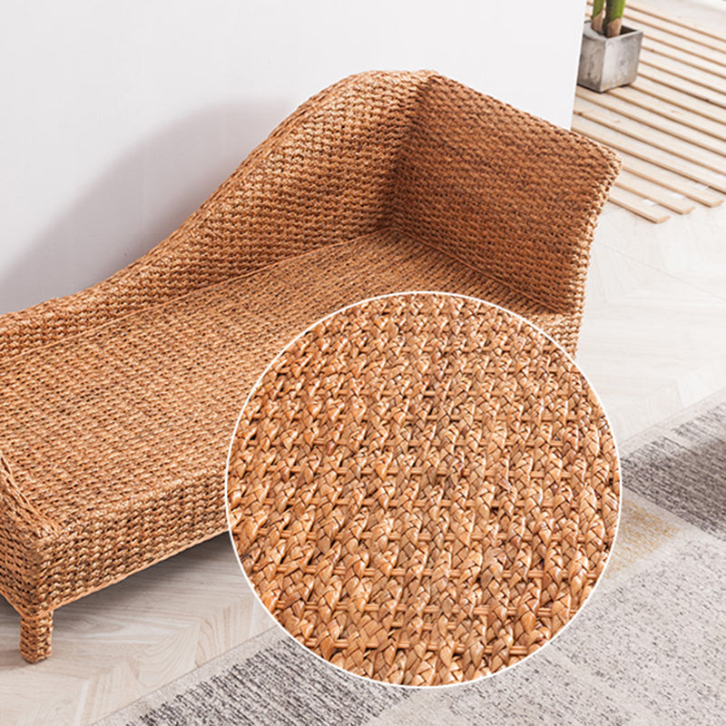 Farmhouse Style Chaise Lounge Chair Rattan Chair for Bedroom Clearhalo 'Chairs & Seating' 'Chaise Lounge' 'chaise_lounge' 'furn' 'furn_chaise_lounge' 'Furniture' 'Living Room Furniture' 7018574