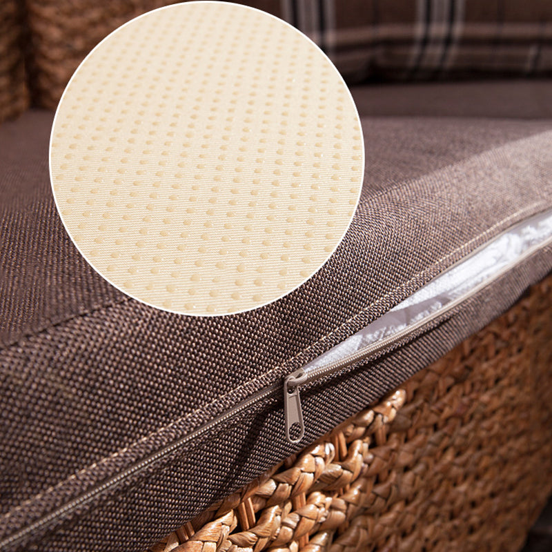 Farmhouse Style Chaise Lounge Chair Rattan Chair for Bedroom Clearhalo 'Chairs & Seating' 'Chaise Lounge' 'chaise_lounge' 'furn' 'furn_chaise_lounge' 'Furniture' 'Living Room Furniture' 7018576