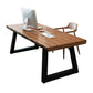 Industrieel vast hout rechthoekige kantoorbureau Sled Base 29.53 "Tall Writing Desk