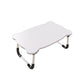 Folding Writing Desk Irregular Shape Task Desk with 2-Legs for Home