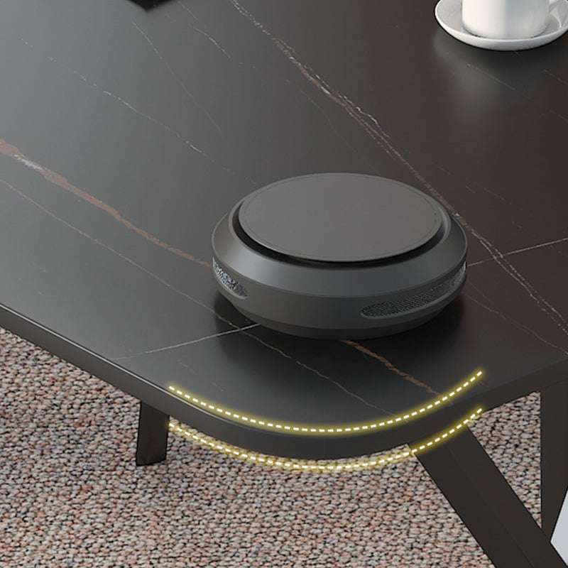 Scrivania di scrittura rettangolare contemporanea banco di computer antichi con zampe metalliche