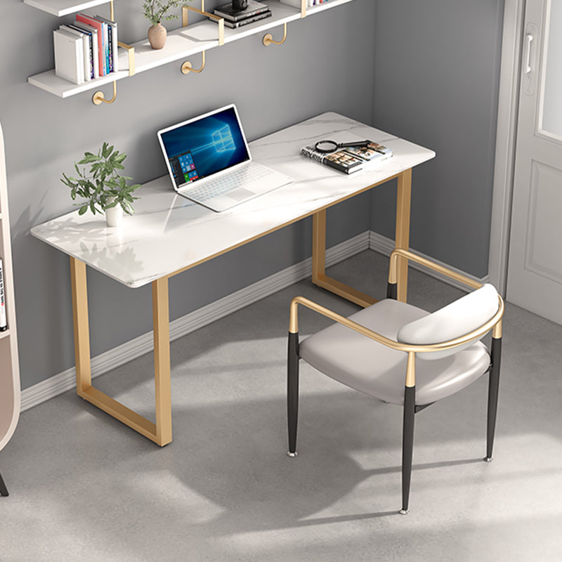 Rectangular Shaped Office Task Desk Stone Writing Desk in Grey Clearhalo 'furn' 'furn_office_desk' 'Furniture' 'Office Desks' 'Office Furniture' 'office_desk' 7019280