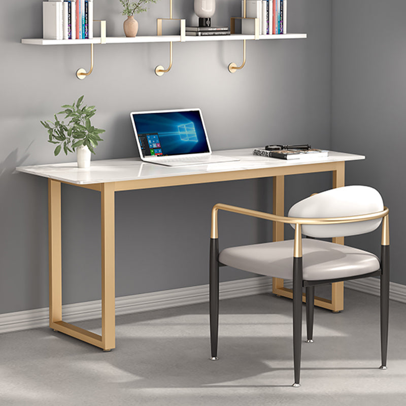 Rectangular Shaped Office Task Desk Stone Writing Desk in Grey Clearhalo 'furn' 'furn_office_desk' 'Furniture' 'Office Desks' 'Office Furniture' 'office_desk' 7019284