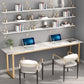 Rectangular Shaped Office Task Desk Stone Writing Desk in Grey Clearhalo 'furn' 'furn_office_desk' 'Furniture' 'Office Desks' 'Office Furniture' 'office_desk' 7019291