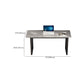 Rectangular Shaped Office Task Desk Stone Writing Desk in Grey Clearhalo 'furn' 'furn_office_desk' 'Furniture' 'Office Desks' 'Office Furniture' 'office_desk' 7019304
