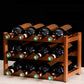 Modern Wine Rack Solid Wood Wine Bottle Rack for Living Room